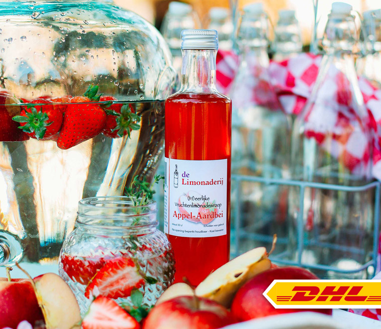 Afbeelding van Limonade siroop <BR>Appel-Aardbei (500 ml.)